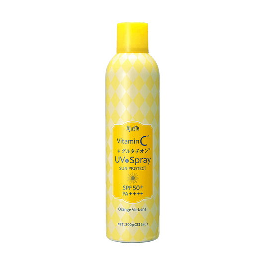 日本AJUSTE 维生素C+谷胱甘肽冷感防晒喷雾 SPF50+ PA++++ 200g Orange Verbena 冷感速干