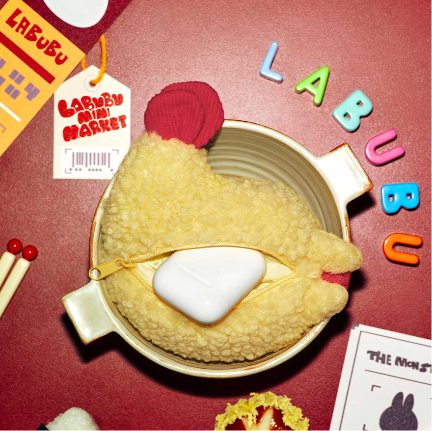 POPMART 泡泡玛特THE MONSTERS LABUBU 怪味便利店炸虾耳机包