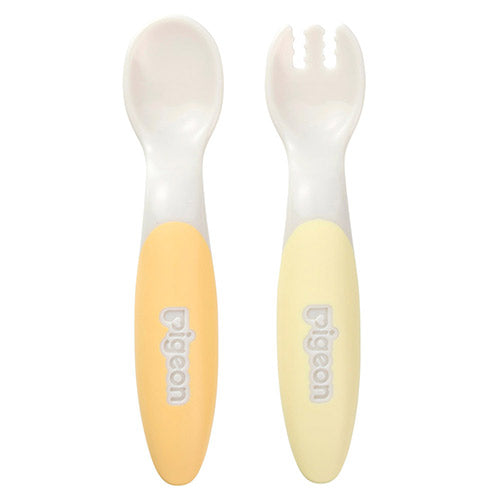 日本Pigeon贝亲 9月+宝宝餐具套装(勺子+叉子)