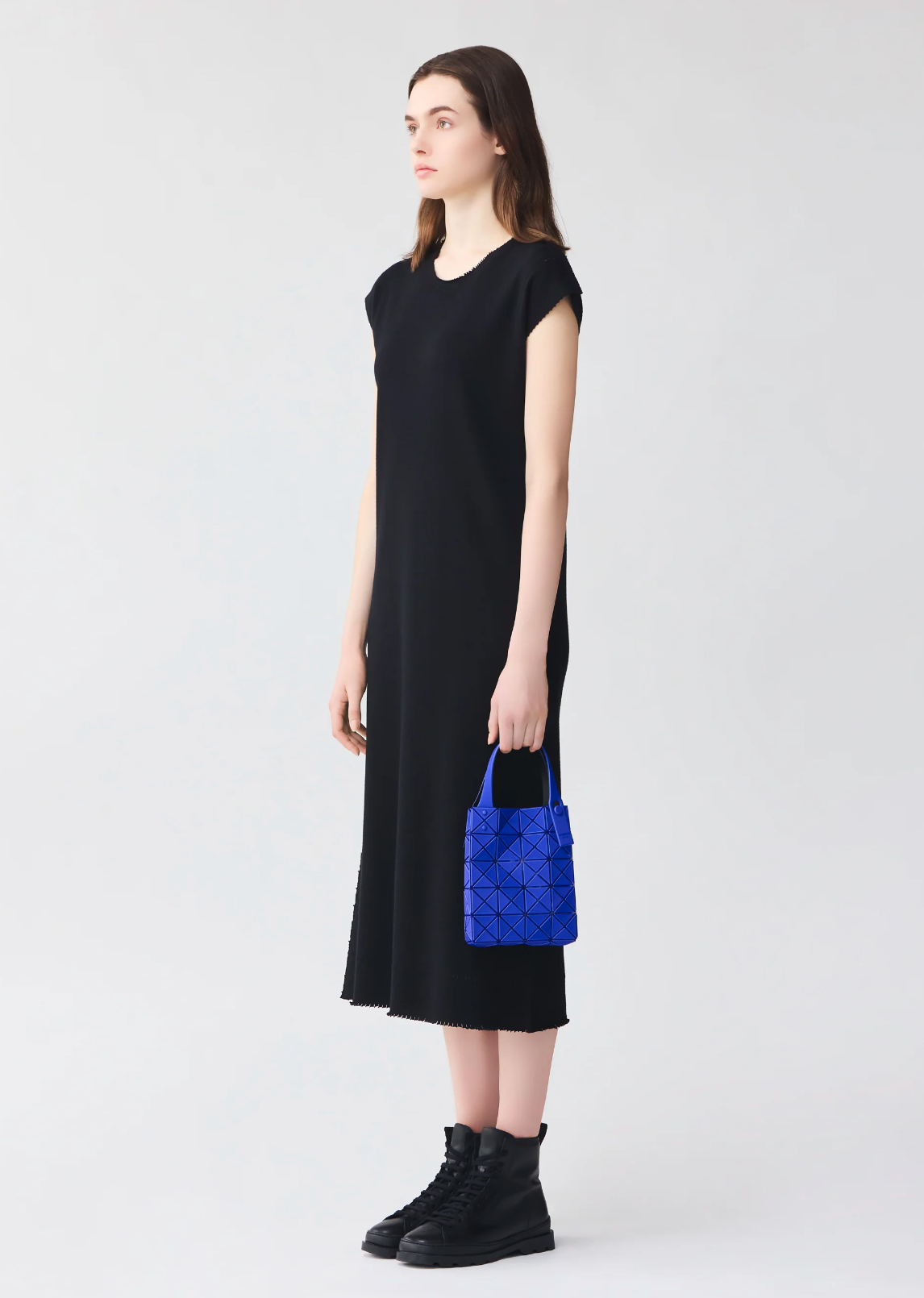 BAO BAO ISSEY MIYAKE 日本三宅一生 PRISM系列宝蓝色小方盒 迷你托特包
