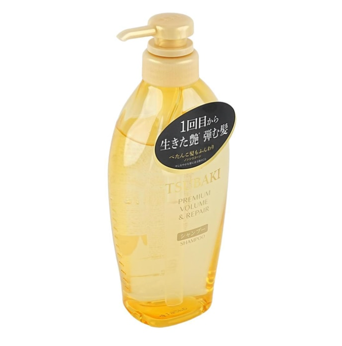 日本FINETODAY TSUBAKI丝蓓绮 金椿 0秒沙龙级滋润 沁润臻致修护洗发水 450ml 高级丰盈&修复
