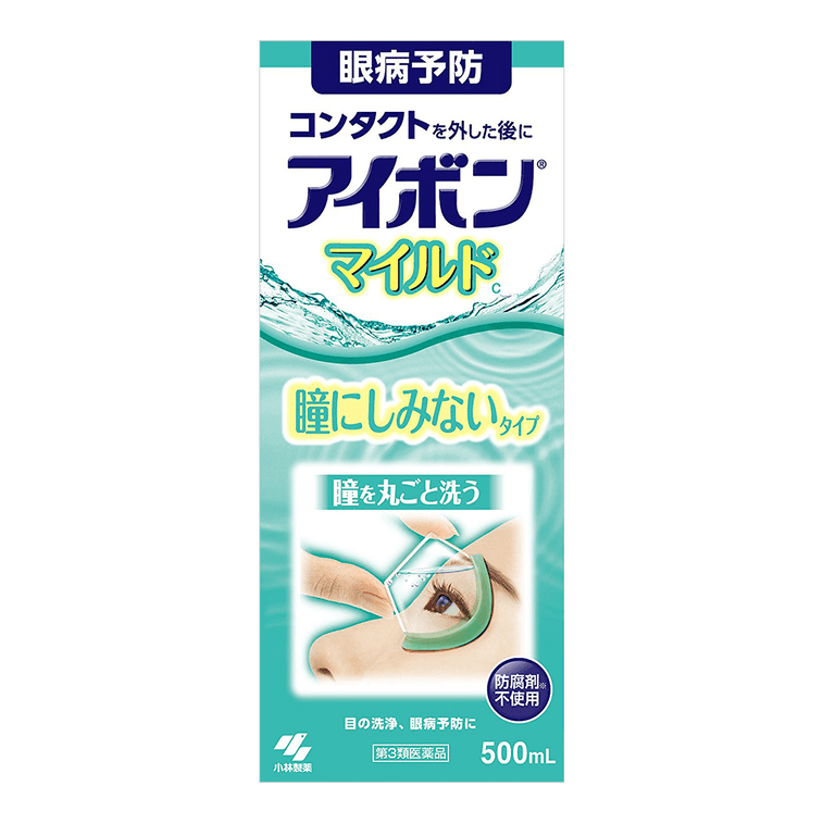 日本KOBAYASHI小林制药洗眼液500ml #绿色 缓解眼疲劳
