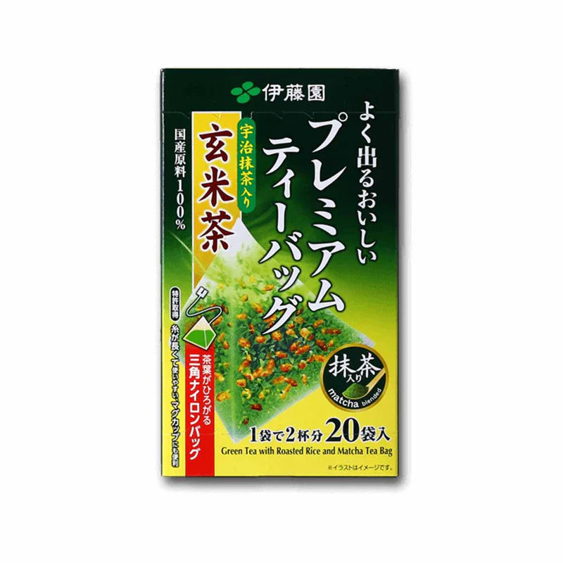 日本ITOEN伊藤园 日式抹茶玄米茶 20包