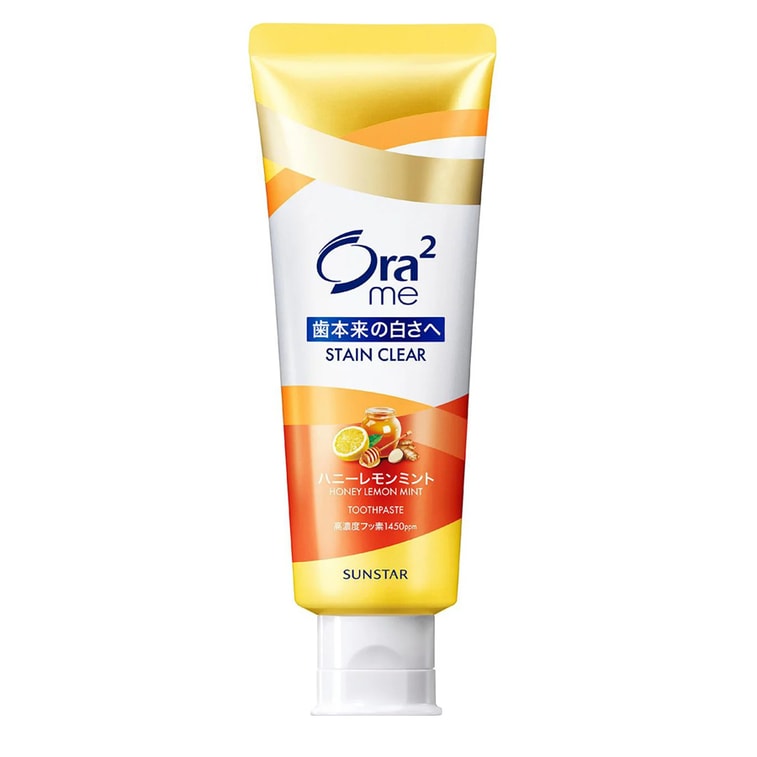 日本 SUNSTAR ORA2 皓乐齿 深层清洁牙膏 蜂蜜柠檬味 130g