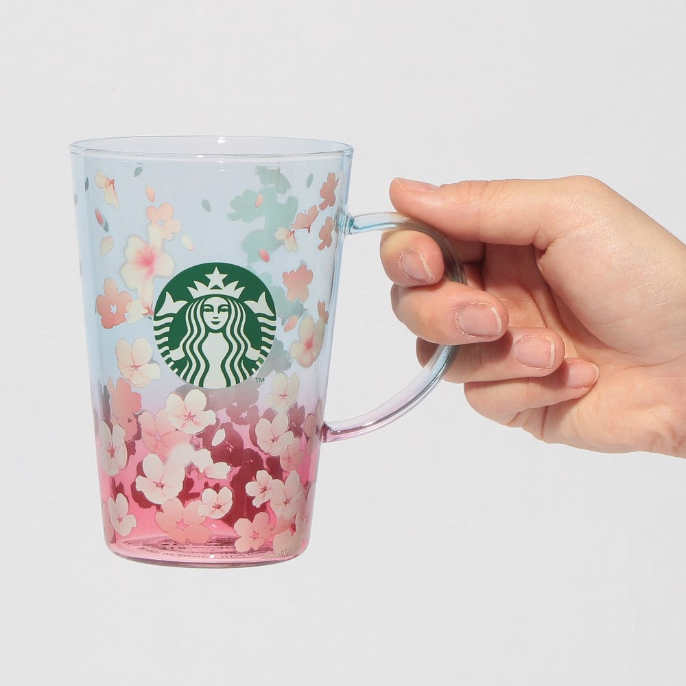 日本星巴克 2025樱花限定 耐热玻璃杯 414ml
