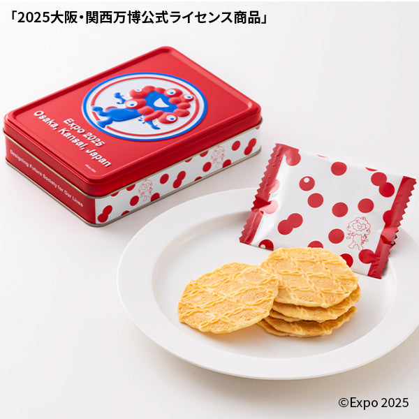 日本Lespoir 2025大阪关西博览会限定铁盒黄油饼干 2枚饼干*6袋