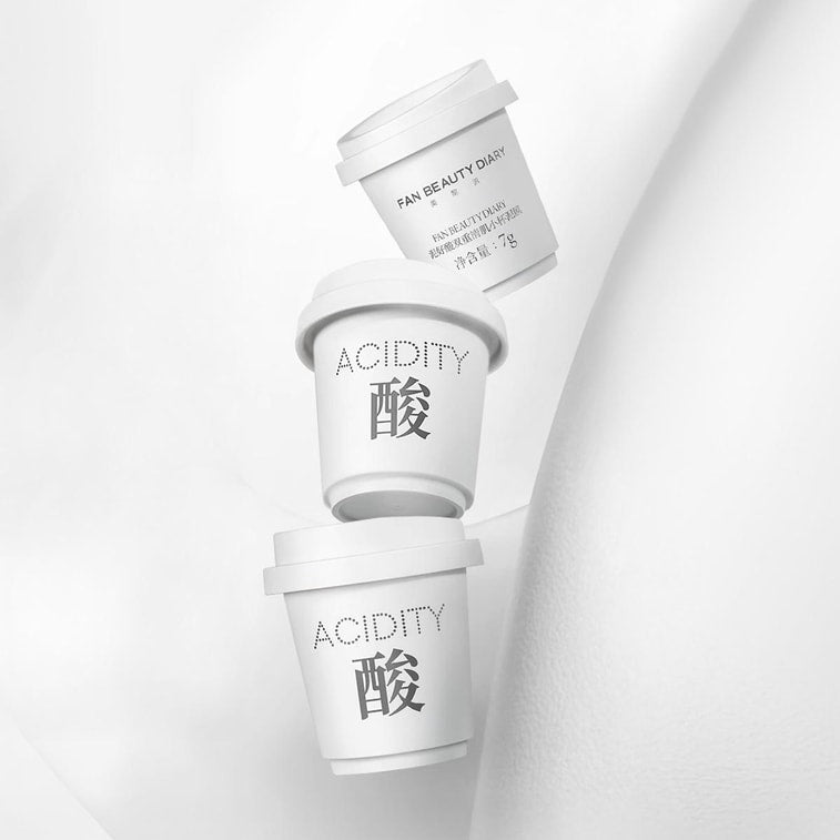 FAN BEAUTY泥好酸小泥杯白泥膜涂抹式面膜 7g*10个入深层清洁一抹净透细腻柔滑