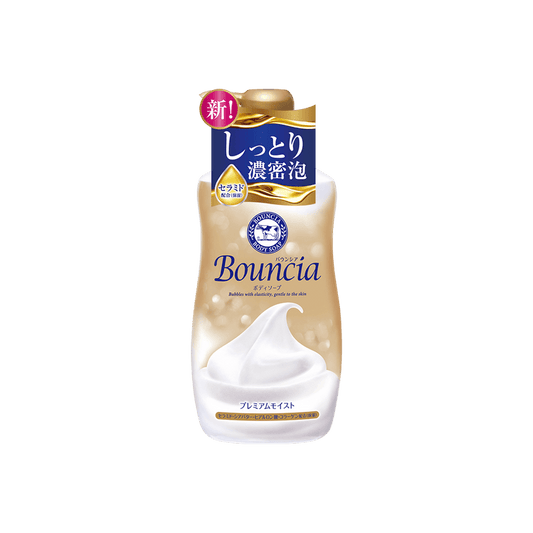 日本COW牛乳石鹼共进社 BOUNCIA 金色烟酰胺美白 浓密泡沫沐浴露沐浴乳 460ml