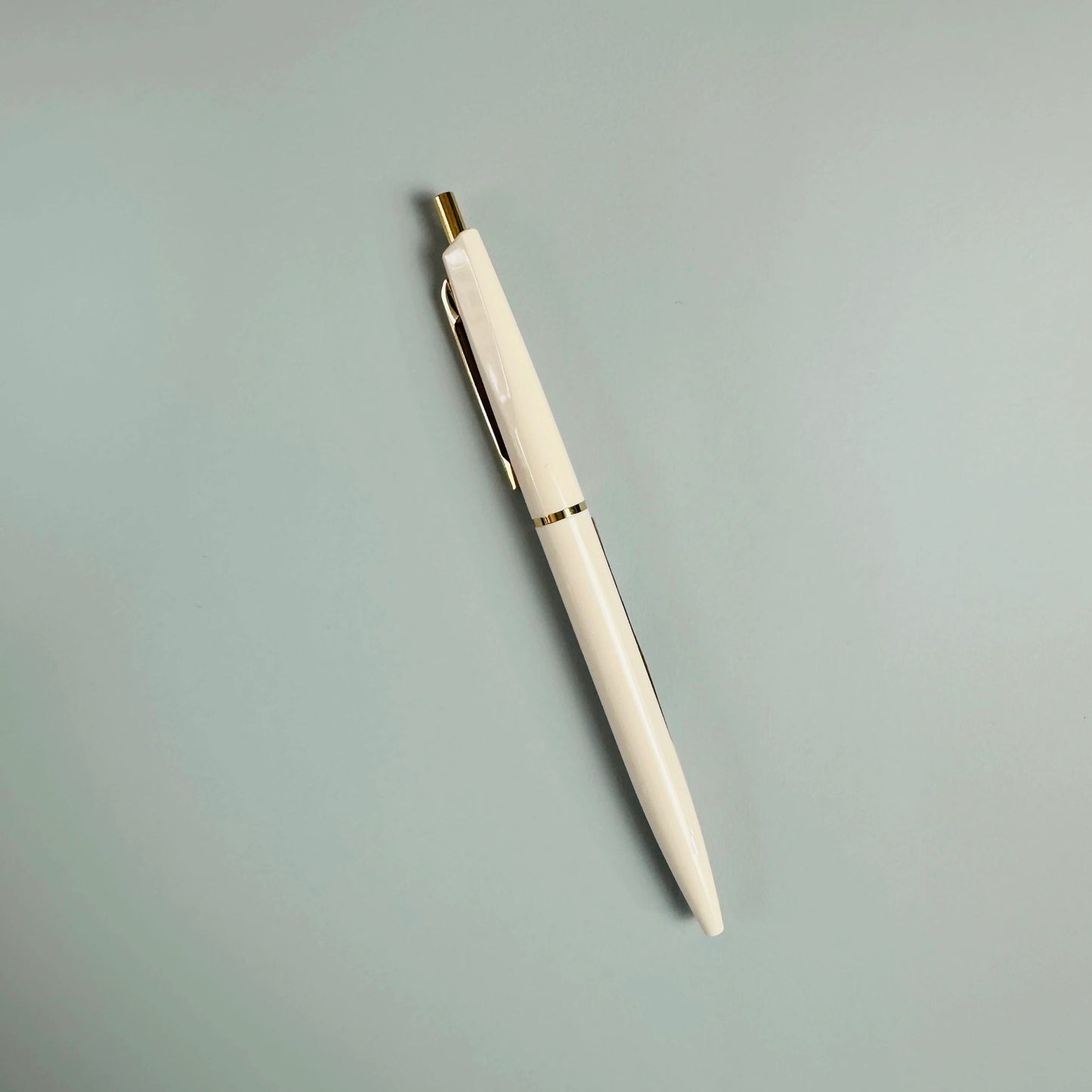 日本ANTERIQUE复古米白色笔杆 0.5mm 黑色圆珠笔
