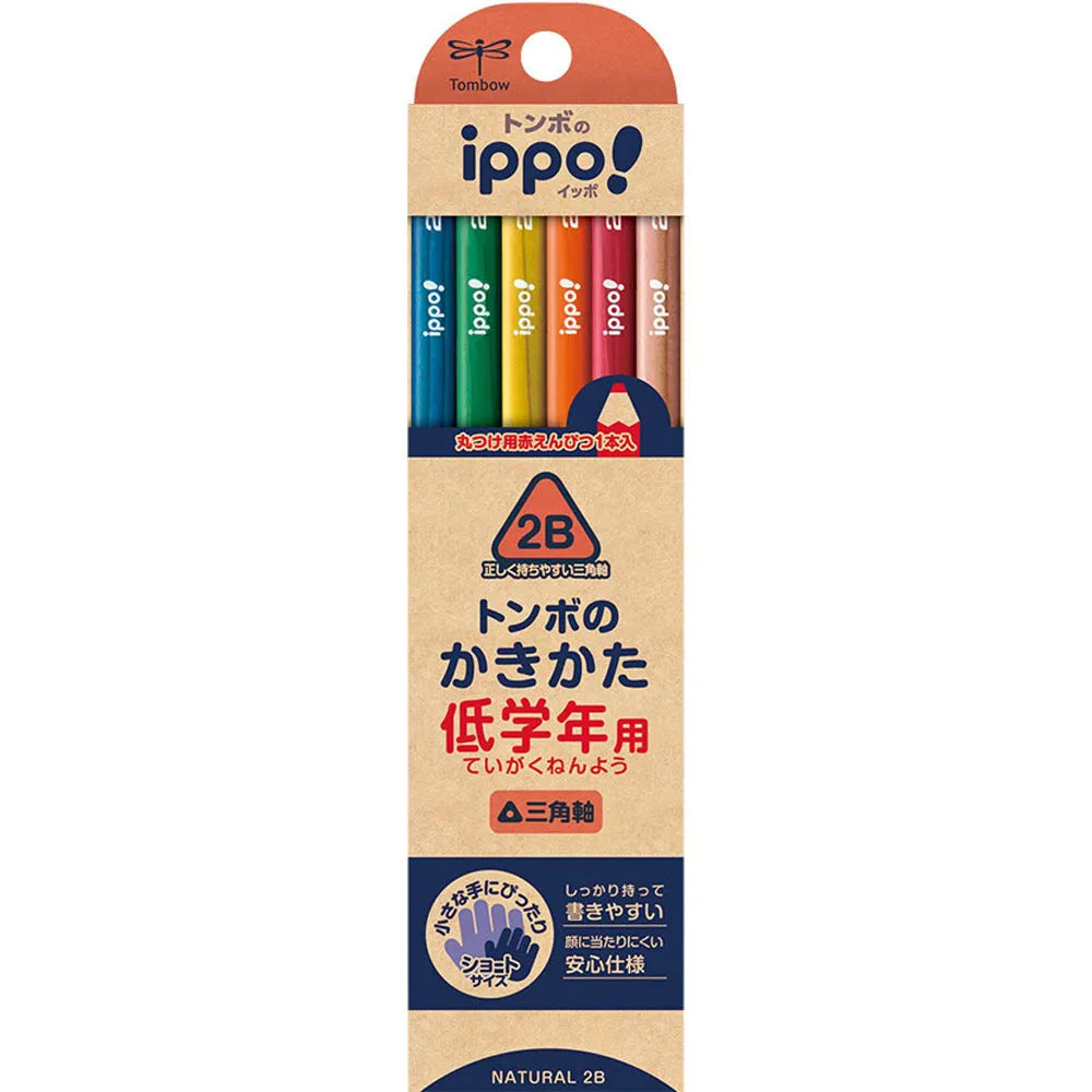 日本Tombow ippo! 蜻蜓牌好握三角铅笔组合11+1支 低年级用