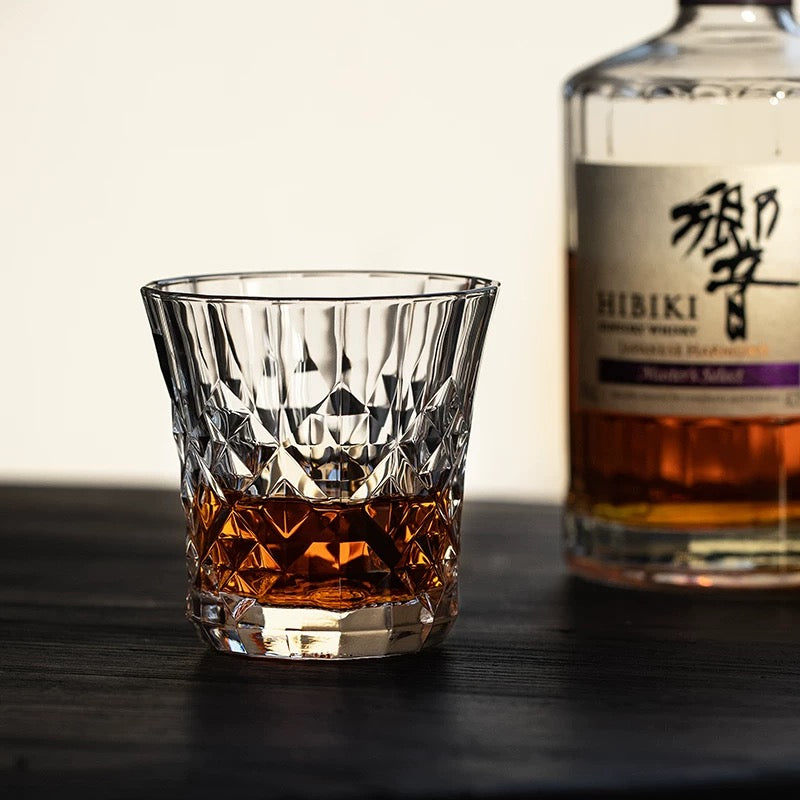 日本东洋佐佐木复古奢华威士忌洋酒杯套装 高级对杯礼盒装 265ml 日本制