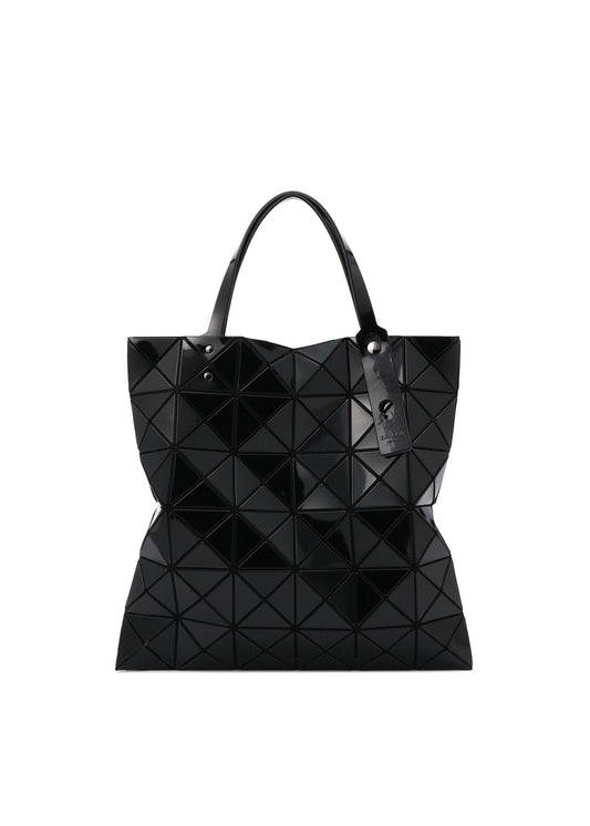 BAO BAO ISSEY MIYAKE 日本三宅一生六格托特包 亮面黑色