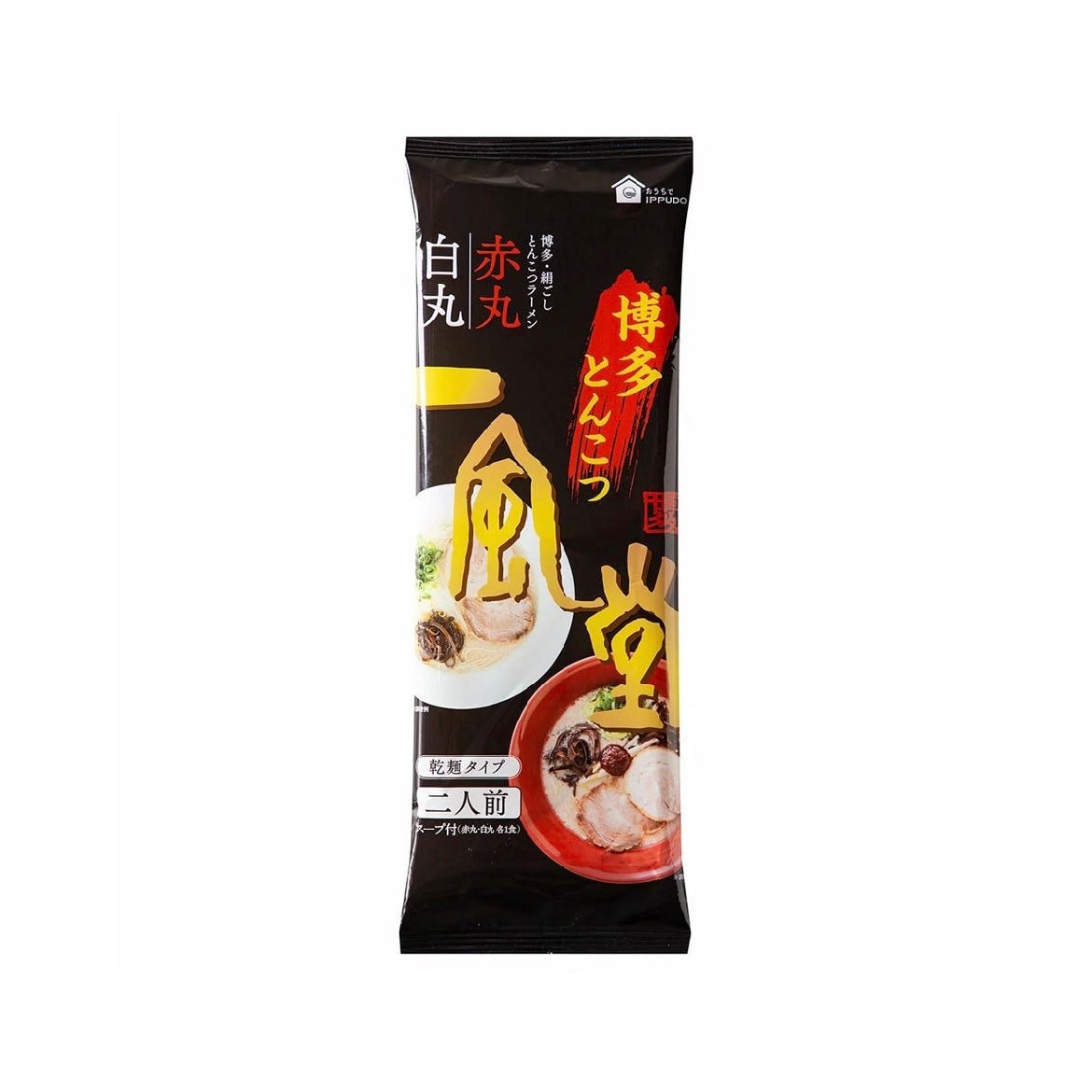 日本博多一风堂 速食豚骨拉面 白丸+赤丸 2人份