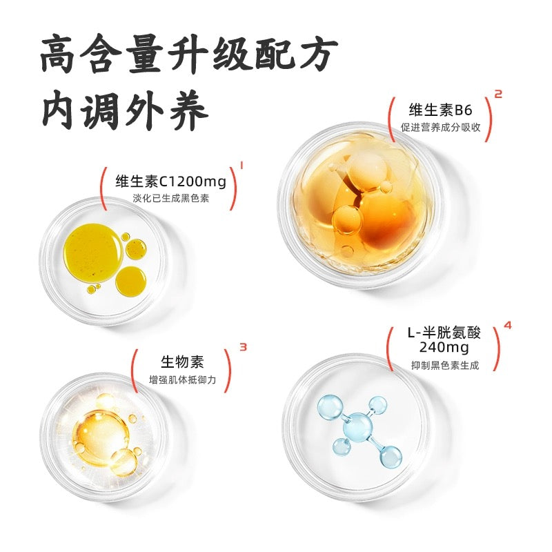 日本Cinal L White EXIA高含量维生素C美白丸