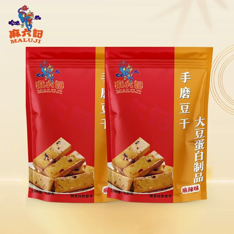 麻六记 五香麻辣豆干 240g