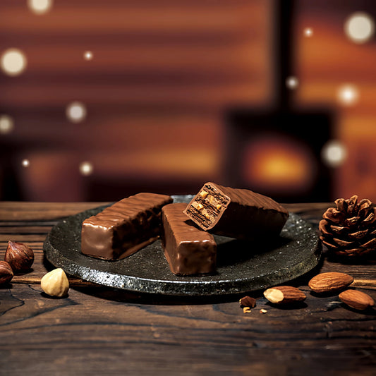 日本白色恋人美冬巧克力威化千层酥冬季限定榛子巧克力杏仁味6枚入