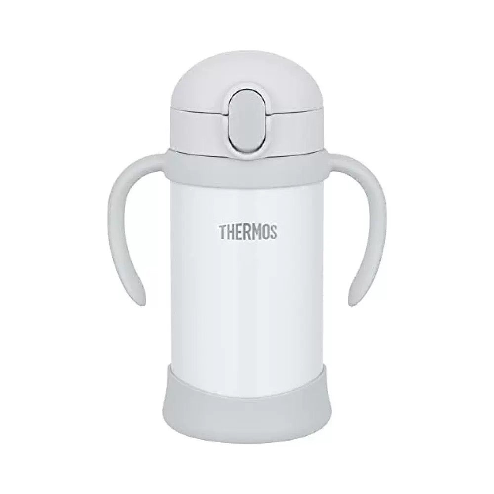 日本Thermos膳魔师 婴儿双耳吸管杯 350ml 灰色
