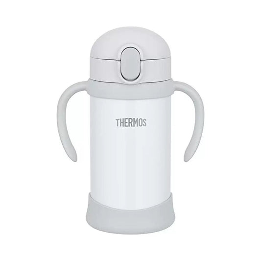 日本Thermos膳魔师 婴儿双耳吸管杯 350ml 灰色