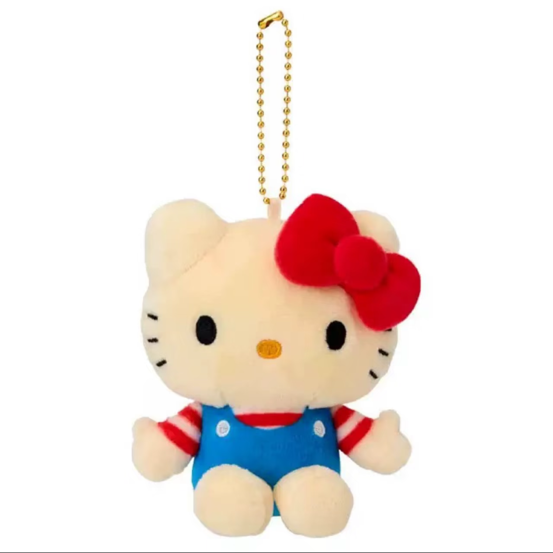 日本三丽鸥KT50周年经典背带裤挂件