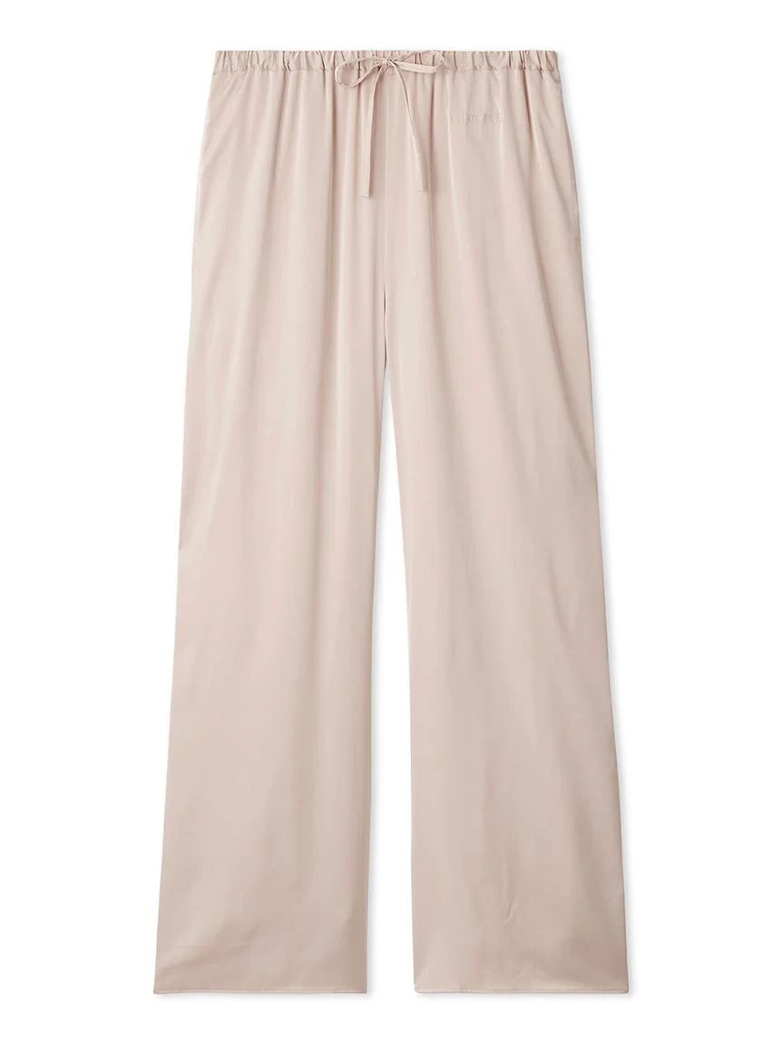 日本Gelato Pique光滑缎面衬衫+长裤 家居套装