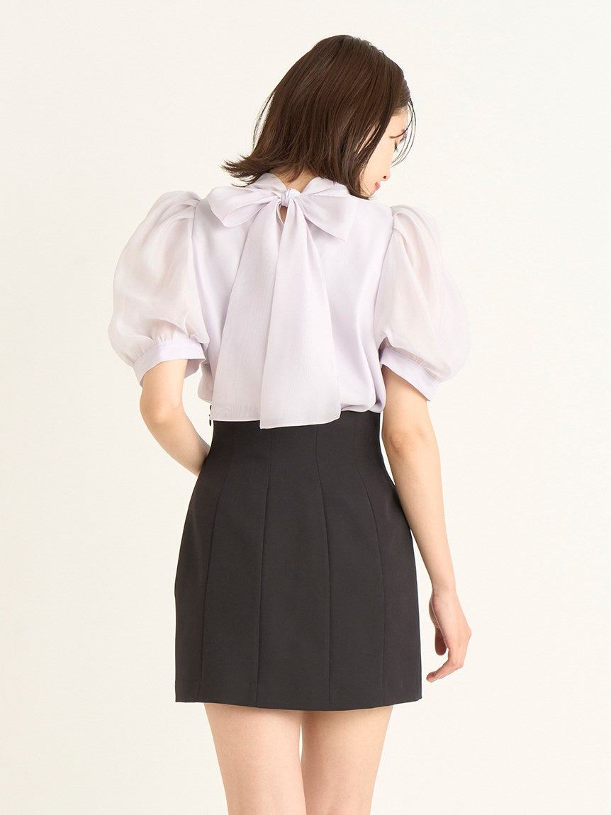 日本SNIDEL雪纺上衣SWFB232004 均码