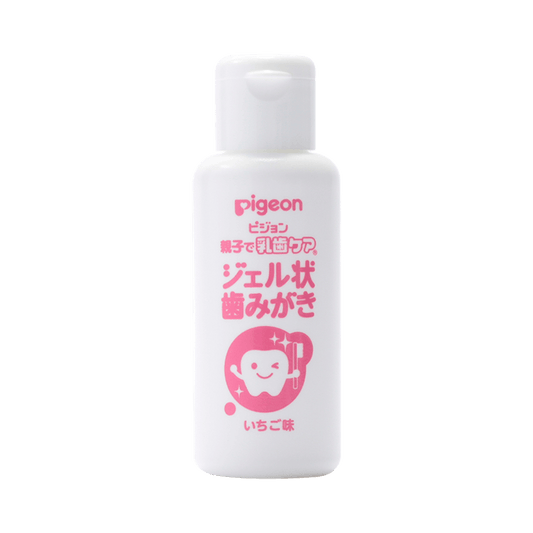 日本PIGEON贝亲儿童啫喱牙膏 6月+ 婴儿宝宝固齿可吞咽 40ml 草莓味