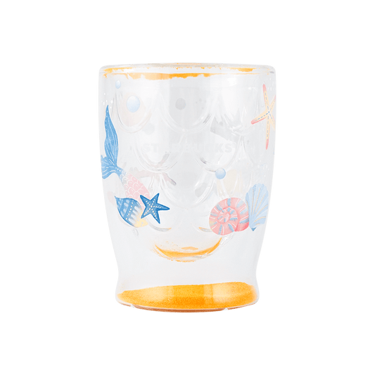 日本星巴克 耐热海滩风格玻璃杯 237ml