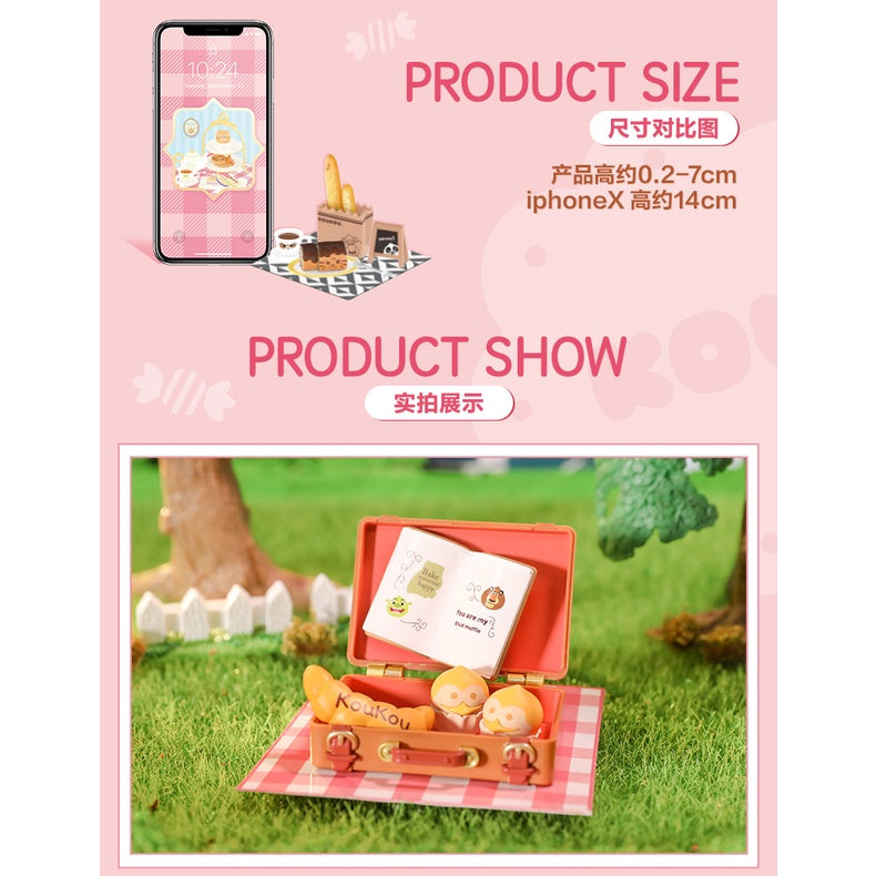 泡泡玛特KOUKOU惬意下午茶系列食玩盲盒