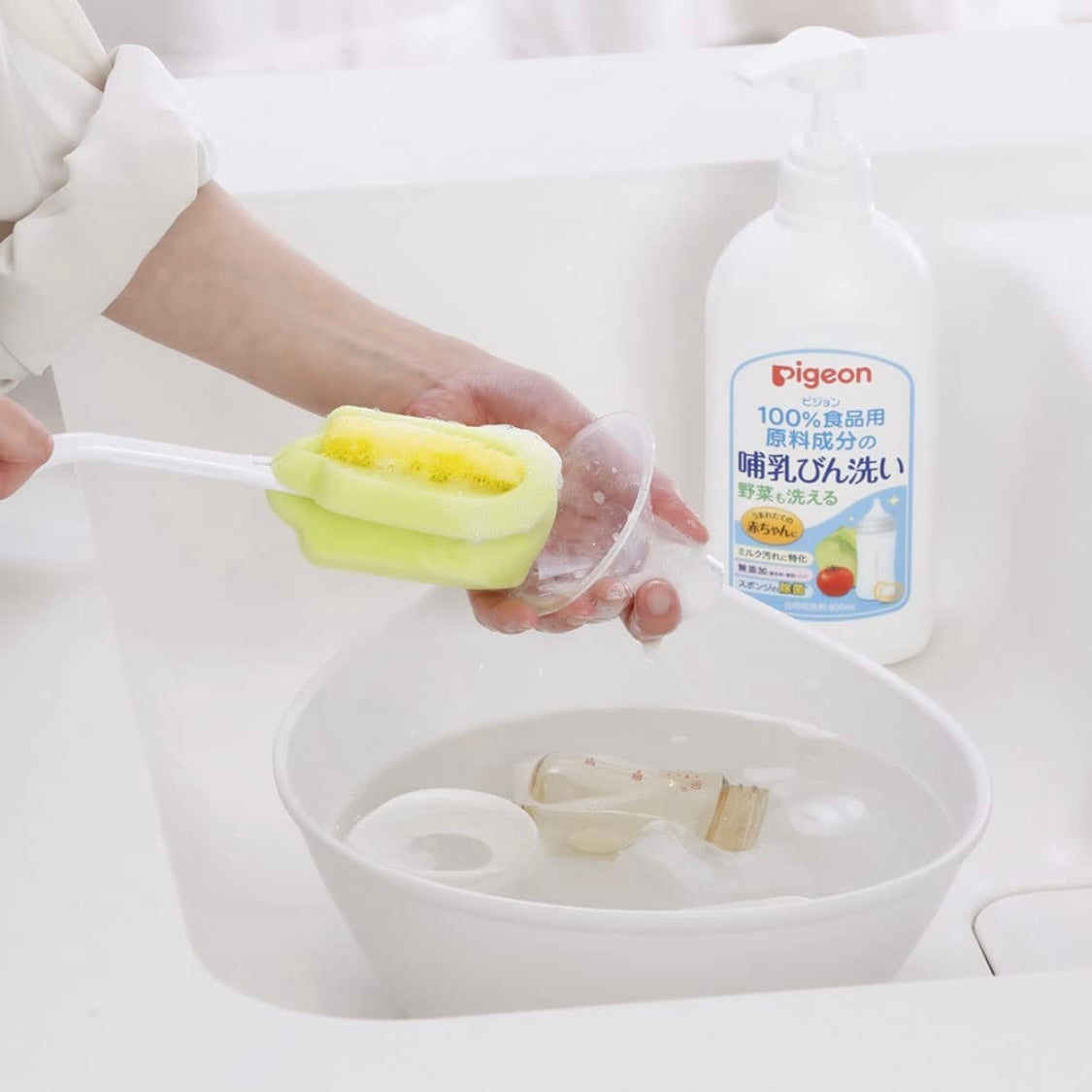 日本PIGEON贝亲 奶瓶餐具洗洁精果蔬清洗剂800ml
