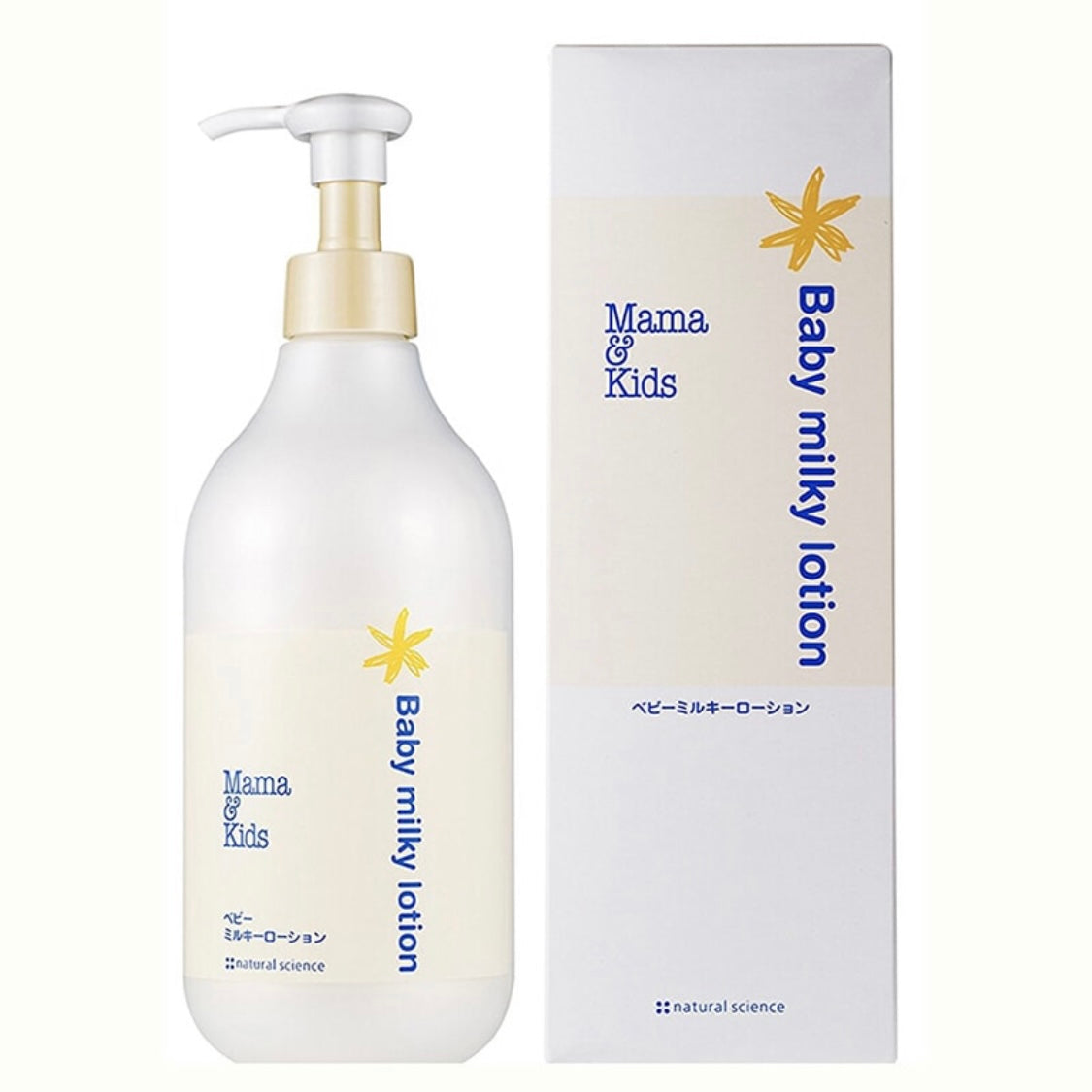日本Mama & Kids Milky Lotion 婴儿滋润保湿乳液380ml