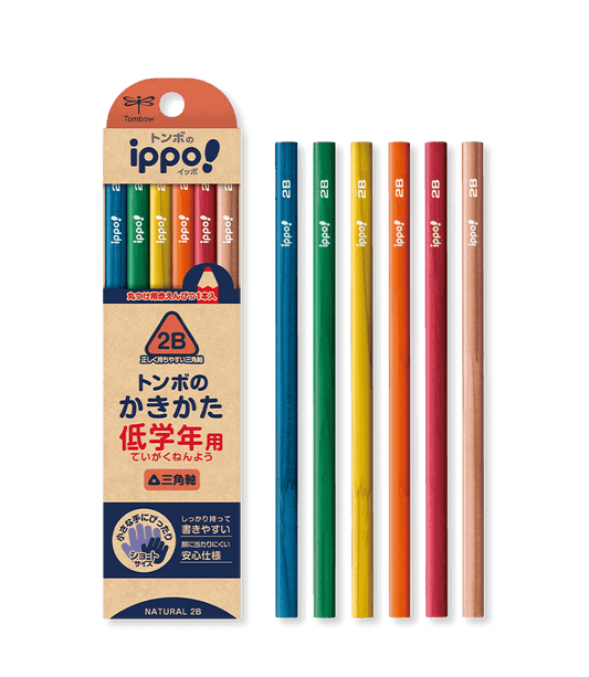 日本Tombow ippo! 蜻蜓牌好握三角铅笔组合11+1支 低年级用