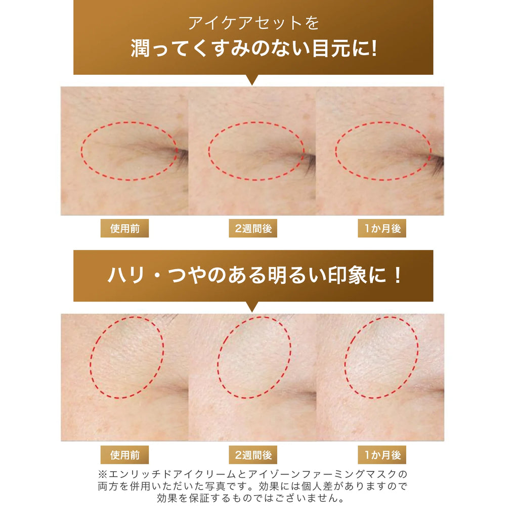 日本COCOCHI AG抗糖眼霜套装 淡纹提亮修护闪光2枚入 眼膜2枚×5包 眼霜15g