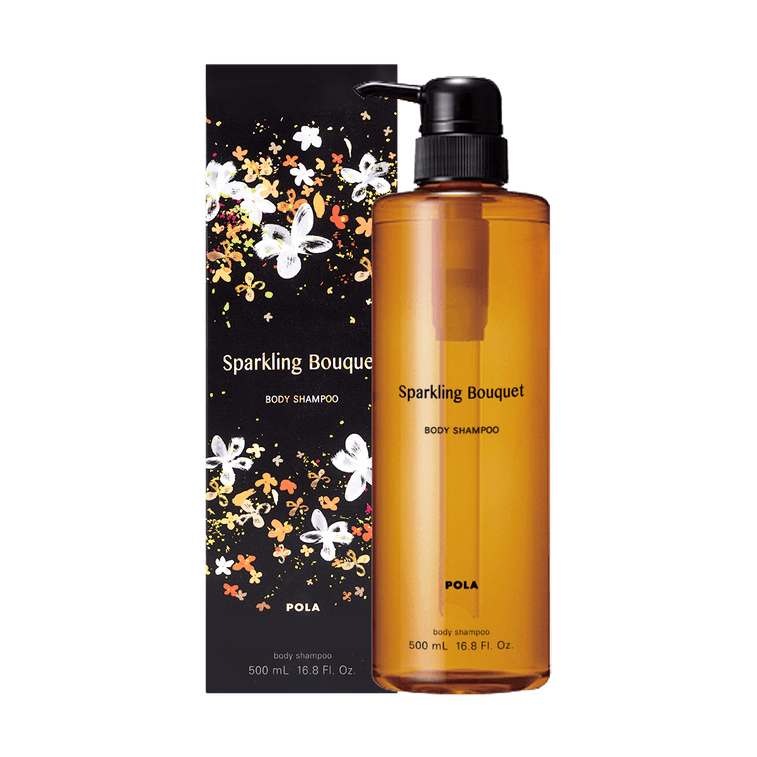 日本POLA宝丽 金桂茉莉兰花混合花香保湿滋润沐浴露500ml