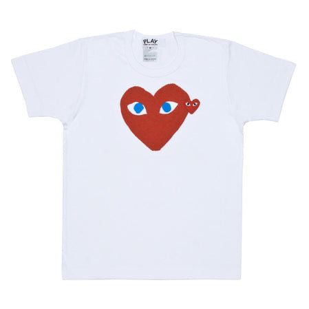 Comme Des Garçons Play日本川久保玲T恤红心蓝眼睛 男码S