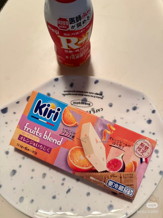 日本kiri橙皮无花果味奶香乳酪奶酪