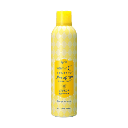 日本AJUSTE 维生素C+谷胱甘肽冷感防晒喷雾 SPF50+ PA++++ 200g Orange Verbena 冷感速干