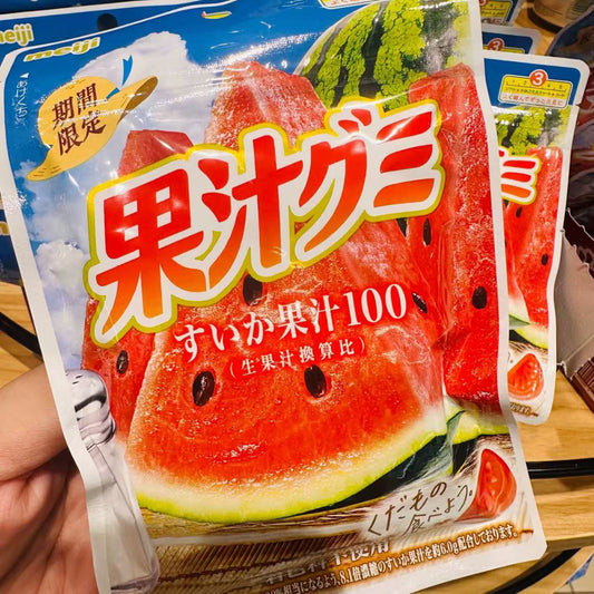 日本meiji 明治 100%果汁软糖 西瓜味