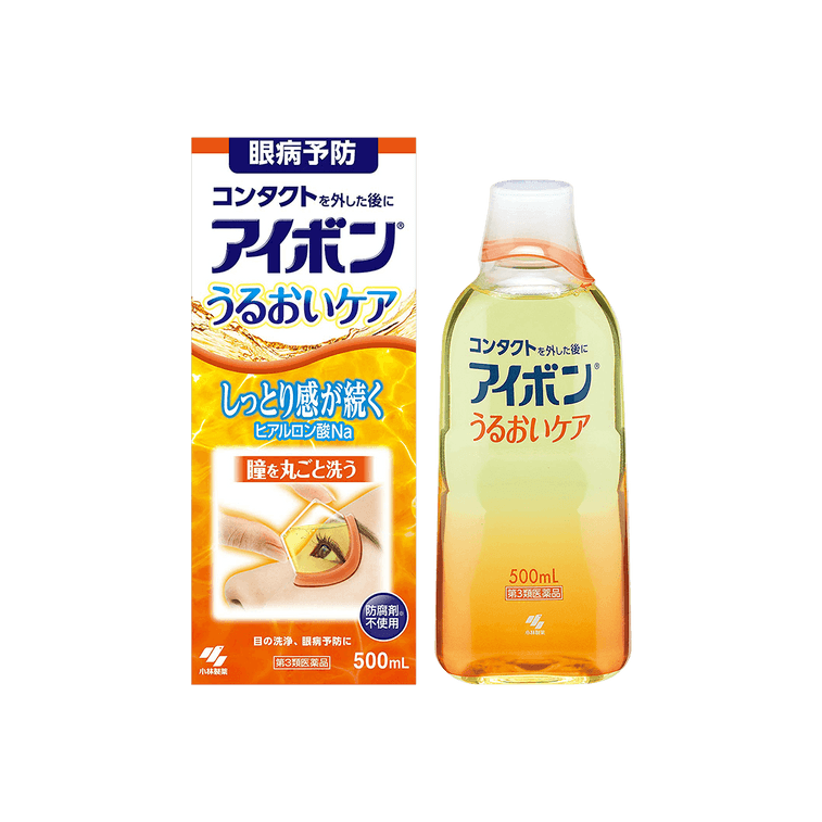 日本KOBAYASHI小林制药 洗眼液 #橘色 清凉度2~3 500ml 保湿滋润