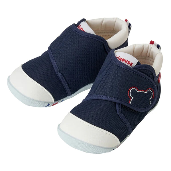 日本MIKIHOUSE经典儿童学步鞋 一段 获奖鞋 蓝色 日本制 10-9372-497