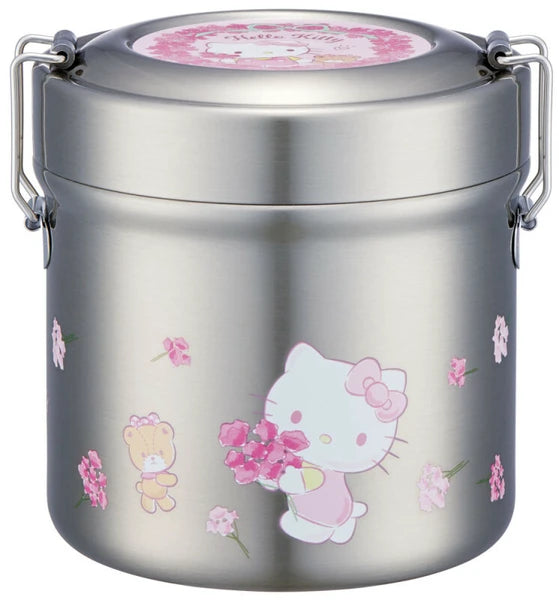 日本Skater双层不锈钢保温便当饭盒600ml Hello Kitty