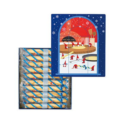 日本YOKUMOKU 圣诞限定精品礼盒 原味雪茄蛋卷 20本入