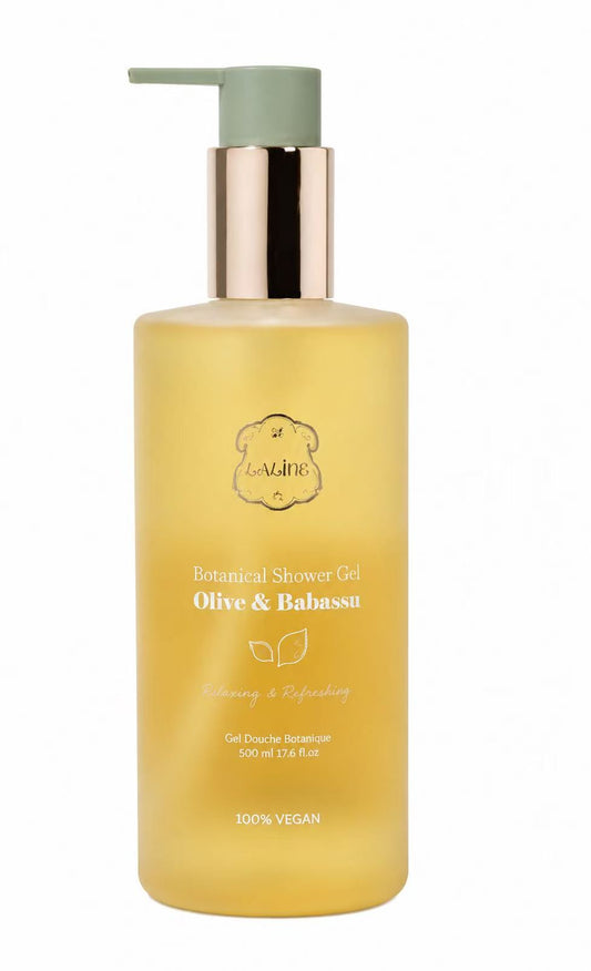 日本LALINE 橄榄与巴巴苏棕榈油 植萃滋润沐浴露 300ml