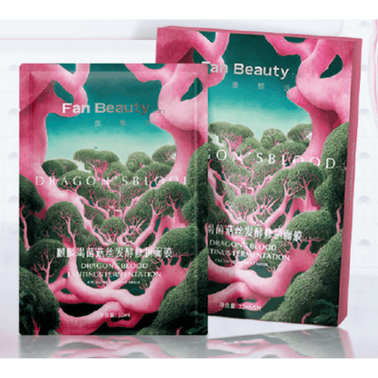 FAN BEAUTY麒麟竭菌菇丝发酵修护⾯膜龙血面膜急救补水保湿修复舒缓祛红维稳强韧 32ml*5片
