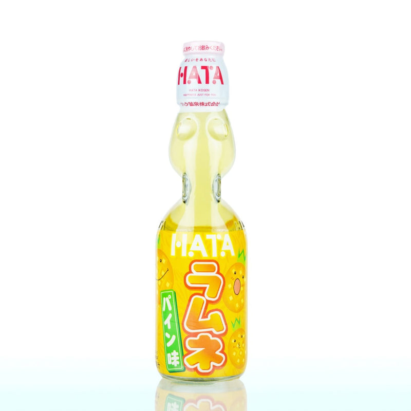 日本HATA 菠萝味弹珠汽水 碳酸饮料 玻璃瓶 200ml