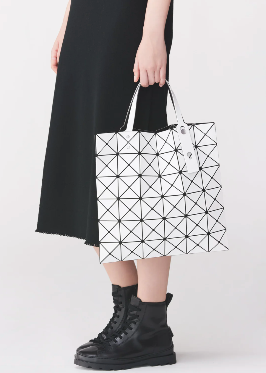 BAO BAO ISSEY MIYAKE 日本三宅一生 AG053-01 六格托特包 亮面白色