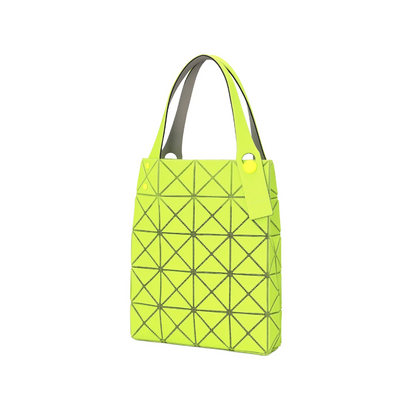 BAO BAO ISSEY MIYAKE 日本三宅一生 PRISM系列荧光黄绿色小方盒 迷你托特包