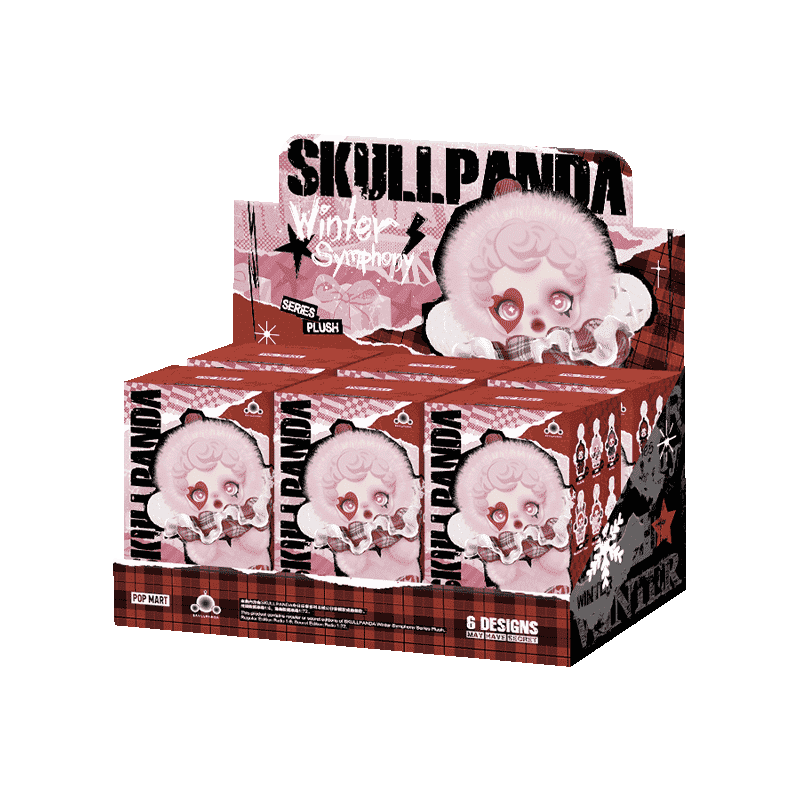 泡泡玛特Skullpanda冬日乐章搪胶毛绒盲盒
