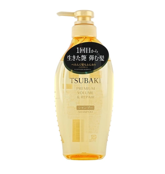 日本FINETODAY TSUBAKI丝蓓绮 金椿 0秒沙龙级滋润 沁润臻致修护洗发水 450ml 高级丰盈&修复