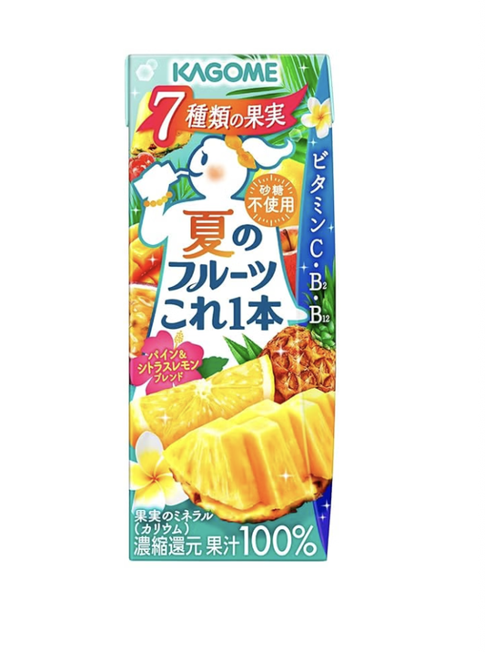 Kagome 限定夏季水果 100%混合果汁 200ml