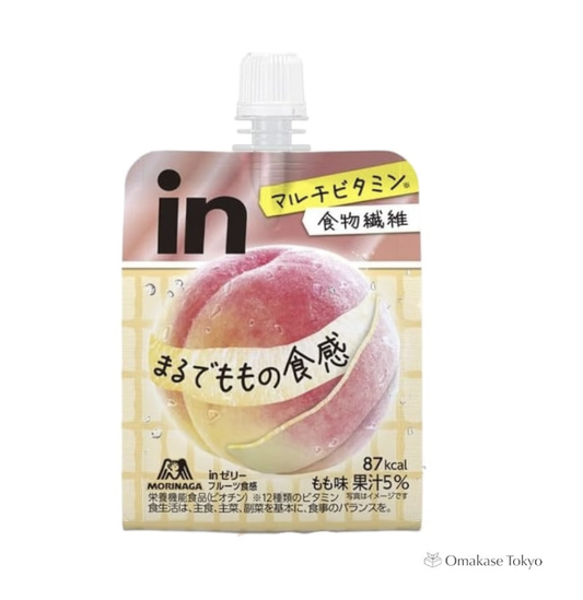 日本MORINAGA森永 桃子果肉食感果冻 150g【0脂低卡】【富含12种维生素】
